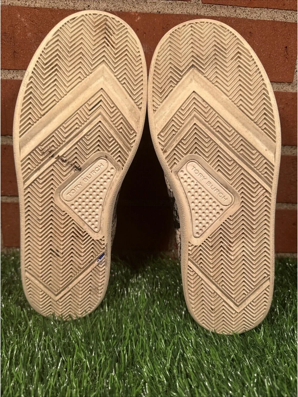 Tory Burch Howell Court Printed Tumbled Leather Sneaker Size 6M 8913-F20